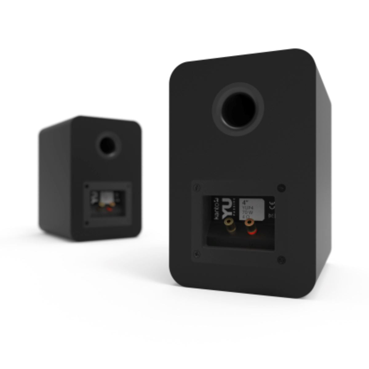 [OPEN BOX] Kanto YUP4 4" Passive Bookshelf Speakers (Pair) - Black - K&B Audio