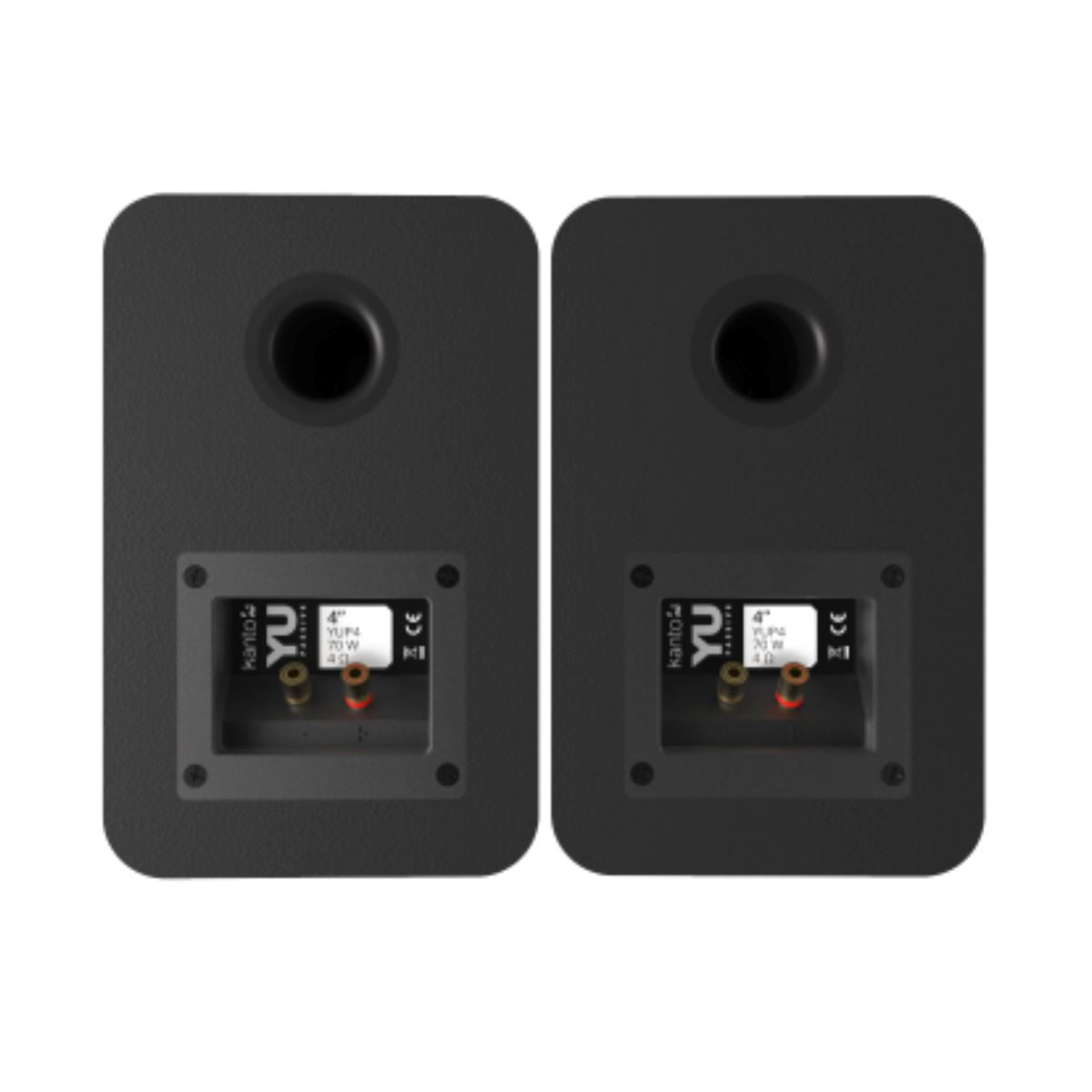 [OPEN BOX] Kanto YUP4 4" Passive Bookshelf Speakers (Pair) - Black - K&B Audio