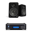 Kanto YU4 4" Active Bookshelf Speakers with Bluetooth + Teac PD-301 CD Player with Speakers inc. Bluetooth, DAB Radio & USB - K&B Audio
