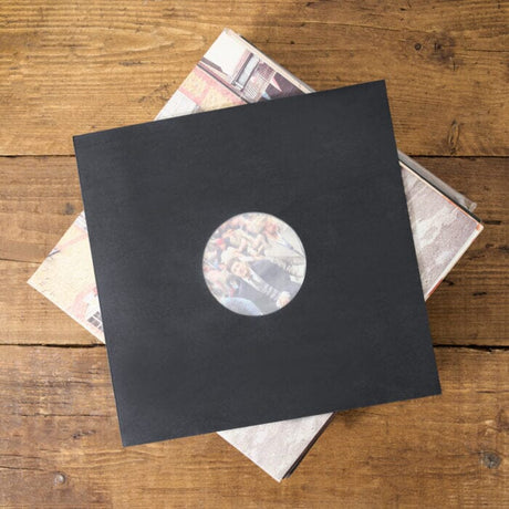 Legend Vinyl 12″ Paper Inner Record Sleeves with HDPE Bag lining - Pack of 25 - Black Vinyl Accessories Legend Vinyl 
