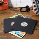 Legend Vinyl 12″ Paper Inner Record Sleeves with HDPE Bag lining - Pack of 25 - Black Vinyl Accessories Legend Vinyl 