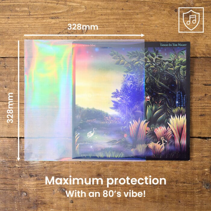 Legend Vinyl 12″ Vinyl Record Outer Sleeves – Retro Holographic Effect - Pack of 25 Vinyl Accessories Legend Vinyl 