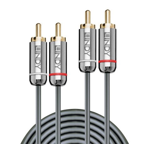 Lindy CROMO Dual Phono Audio Cable (0.5 - 10M) - K&B Audio