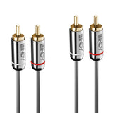 Lindy CROMO Dual Phono Audio Cable (0.5 - 10M) - K&B Audio