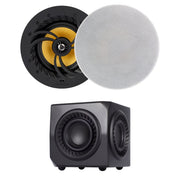 Lithe Audio 6.5" Wi-Fi Ceiling Speakers & Subwoofer Bundle - K&B Audio