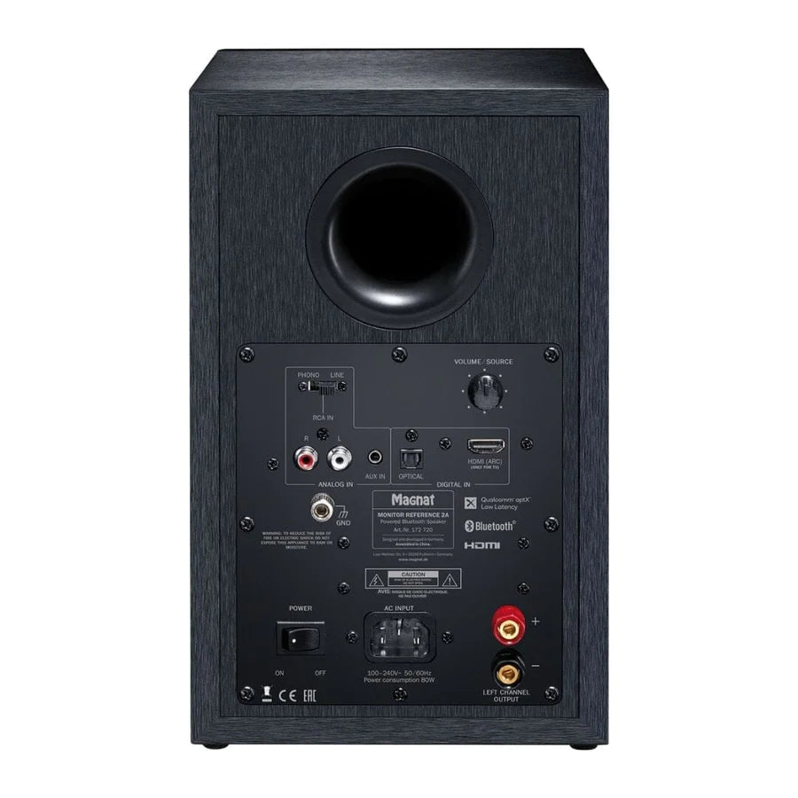 Magnat 2A Active Bookshelf Speakers + Pro-Ject E1 Phono Turntable - K&B Audio