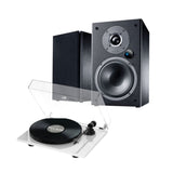 Magnat 2A Active Bookshelf Speakers + Pro-Ject E1 Phono Turntable - K&B Audio