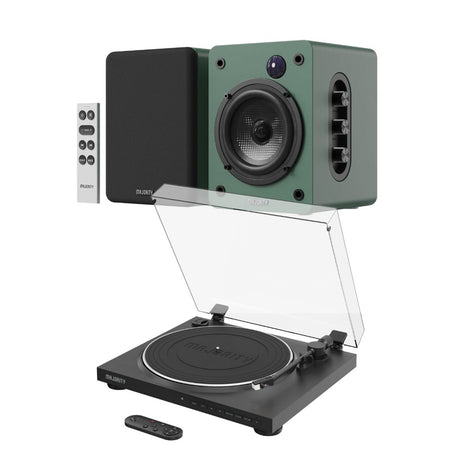 Majority Auto Turntable + D50X Bluetooth Bookshelf Speakers