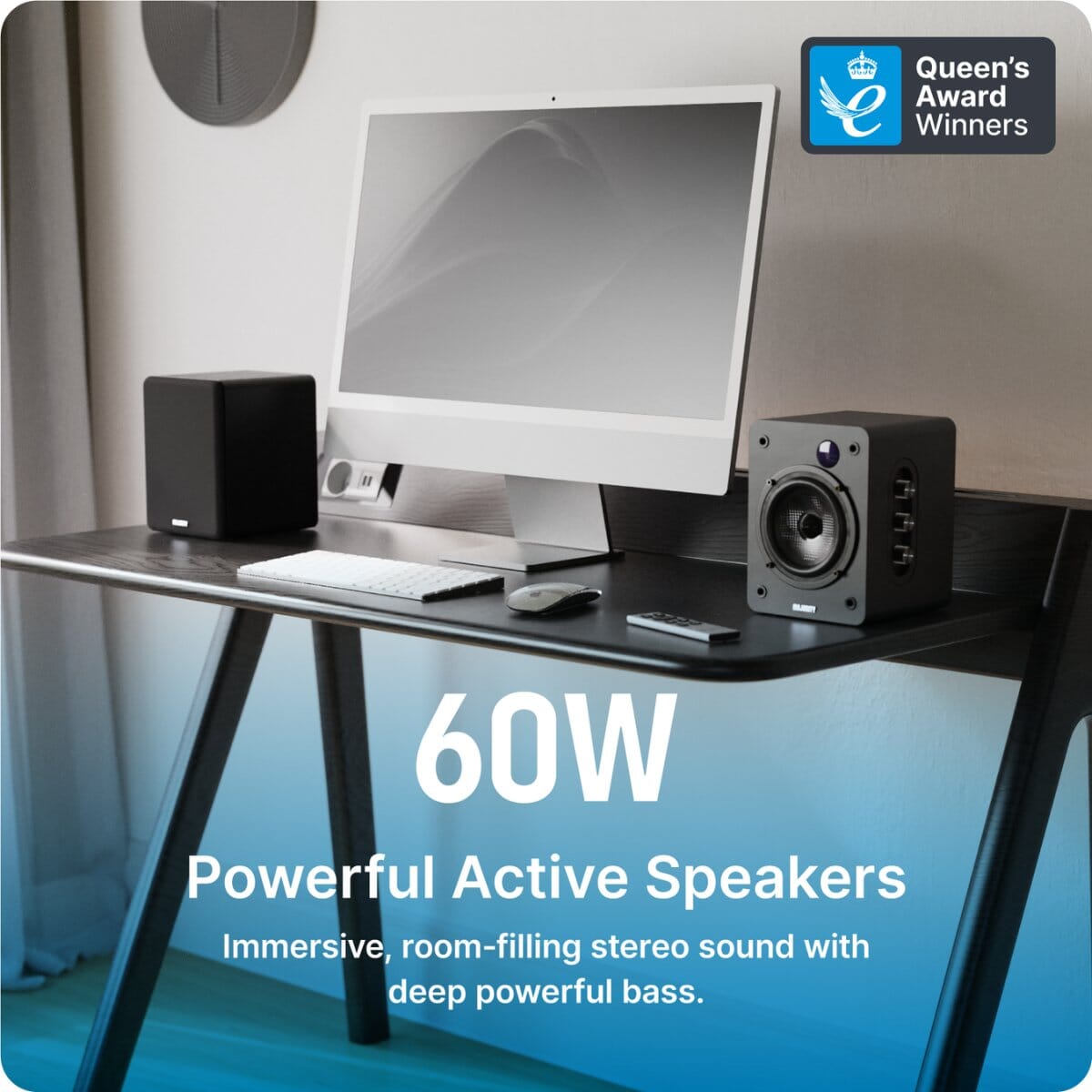 Majority Auto Turntable + D50X Bluetooth Bookshelf Speakers - K&B Audio