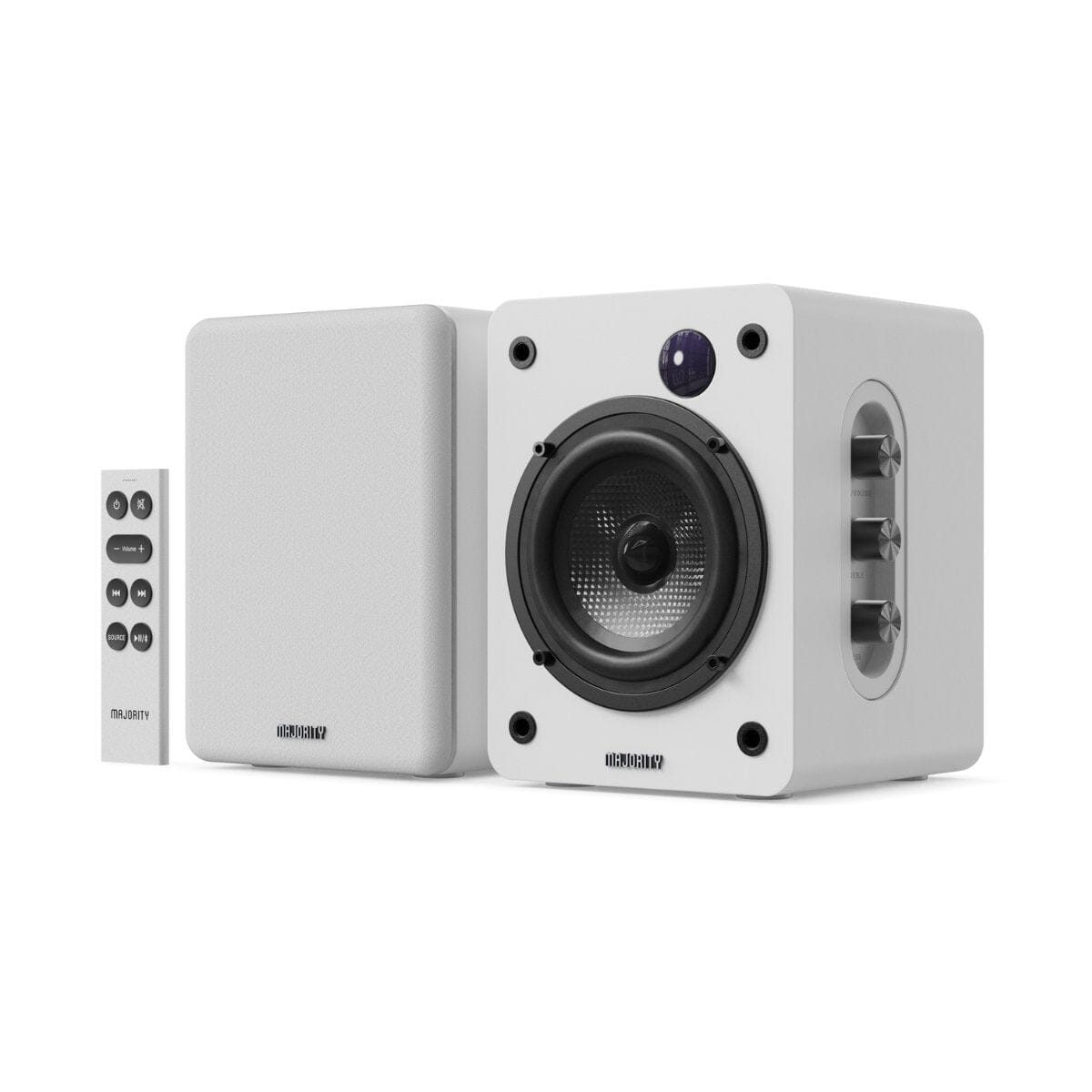 Majority Auto Turntable + D50X Bluetooth Bookshelf Speakers - K&B Audio