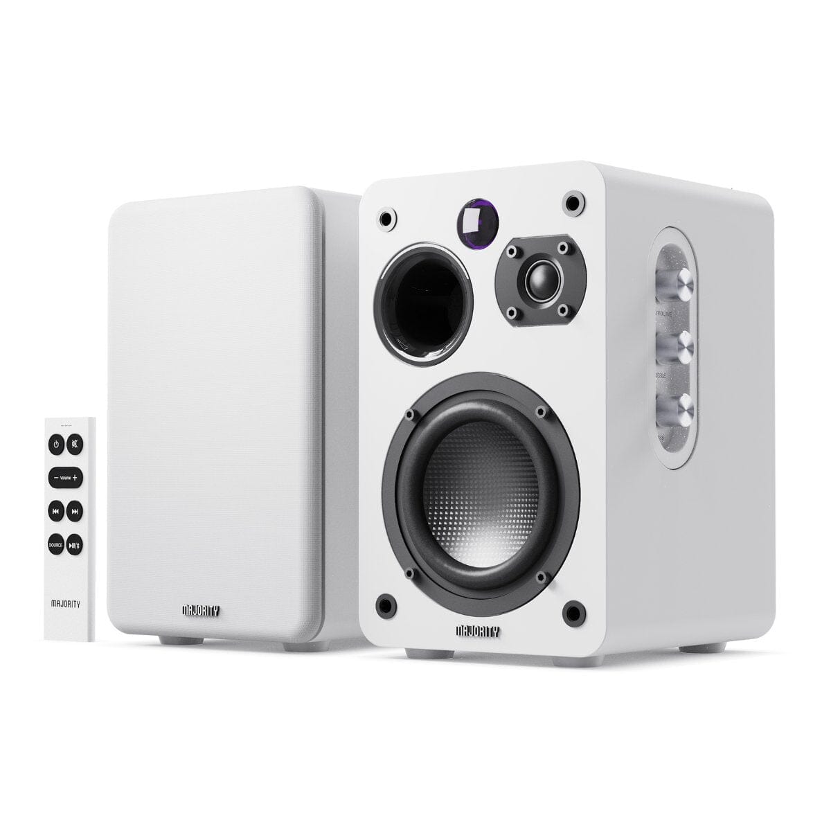 Majority Auto Turntable + D70X Bluetooth Bookshelf Speakers - K&B Audio