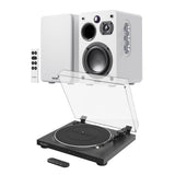 Majority Auto Turntable + D70X Bluetooth Bookshelf Speakers - K&B Audio