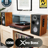 Majority D100 Active Bookshelf Speakers - Bluetooth, HDMI, USB - 100W - K&B Audio