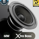 Majority D40 Active Bookshelf Speakers - Bluetooth & USB - 60W Active Speakers Majority 