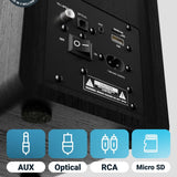 Majority D40X Active Bookshelf Speakers - Bluetooth & USB - 70W Active Speakers Majority 
