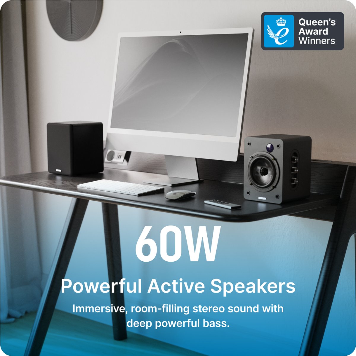 Majority Auto Turntable + D50X Bluetooth Bookshelf Speakers