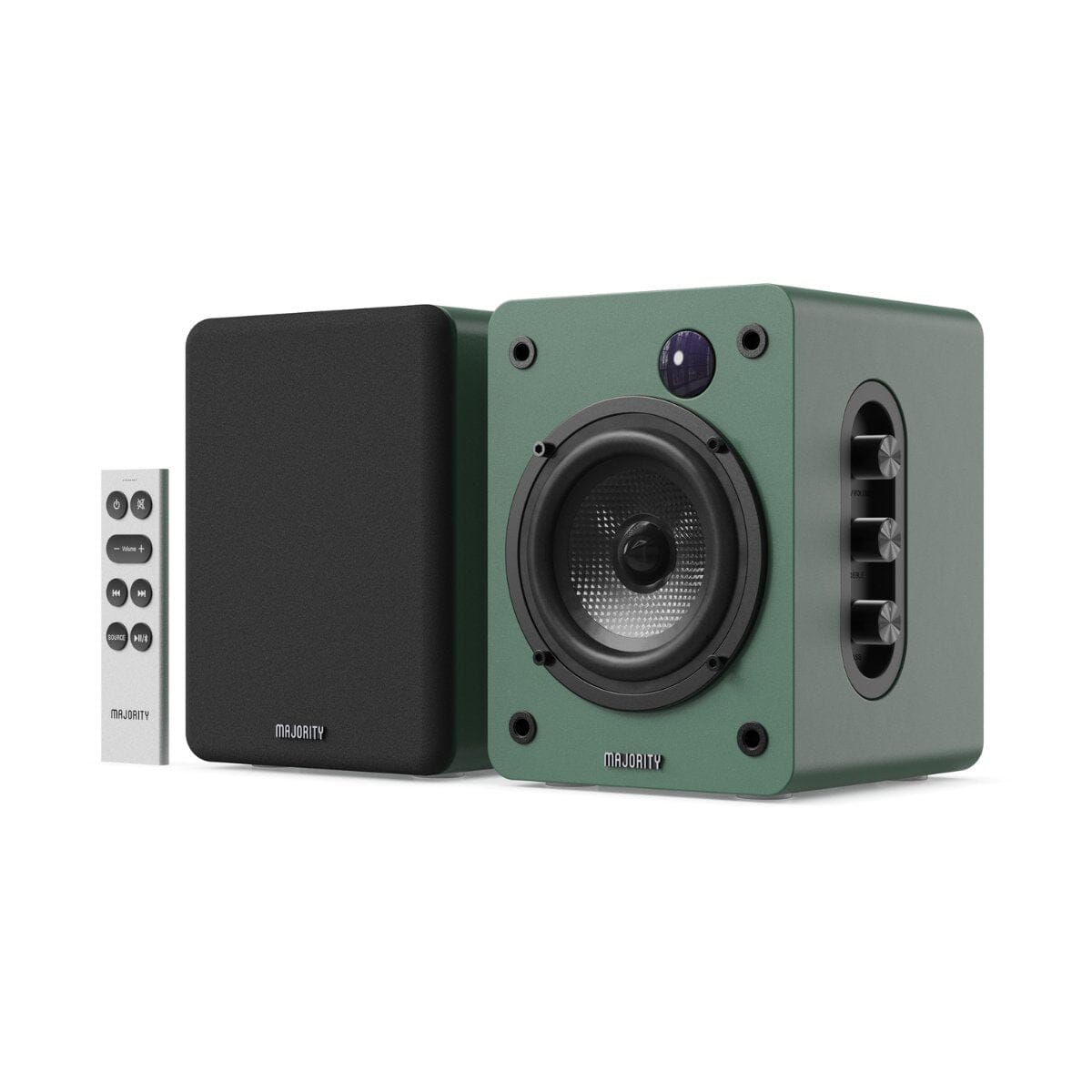 Majority Auto Turntable + D50X Bluetooth Bookshelf Speakers - K&B Audio