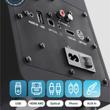 Majority Auto Turntable + D70X Bluetooth Bookshelf Speakers