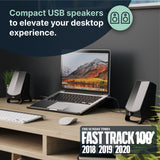 Majority DX10 PC Speakers - USB & AUX - Plug & Play - K&B Audio