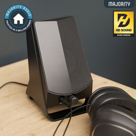 Majority DX10 PC Speakers - USB & AUX - Plug & Play - K&B Audio