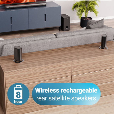 Majority Everest 5.1 Dolby Audio Surround Sound System with Soundbar & Wireless Subwoofer - 300W - Bluetooth, HDMI - K&B Audio