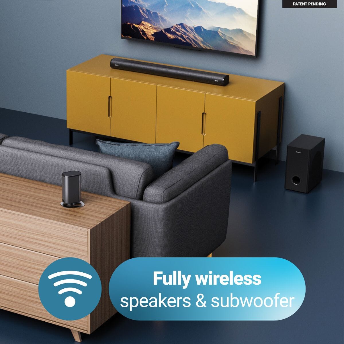 Majority Everest 5.1 Dolby Audio Surround Sound System with Soundbar & Wireless Subwoofer - 300W - Bluetooth, HDMI - K&B Audio