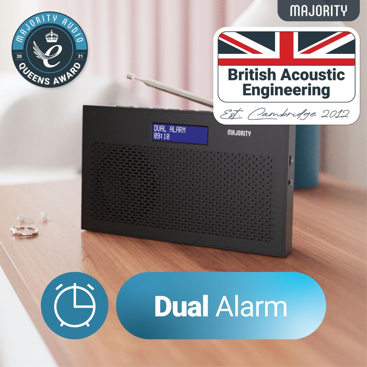 Majority Histon Portable DAB/FM Radio Radios Majority 