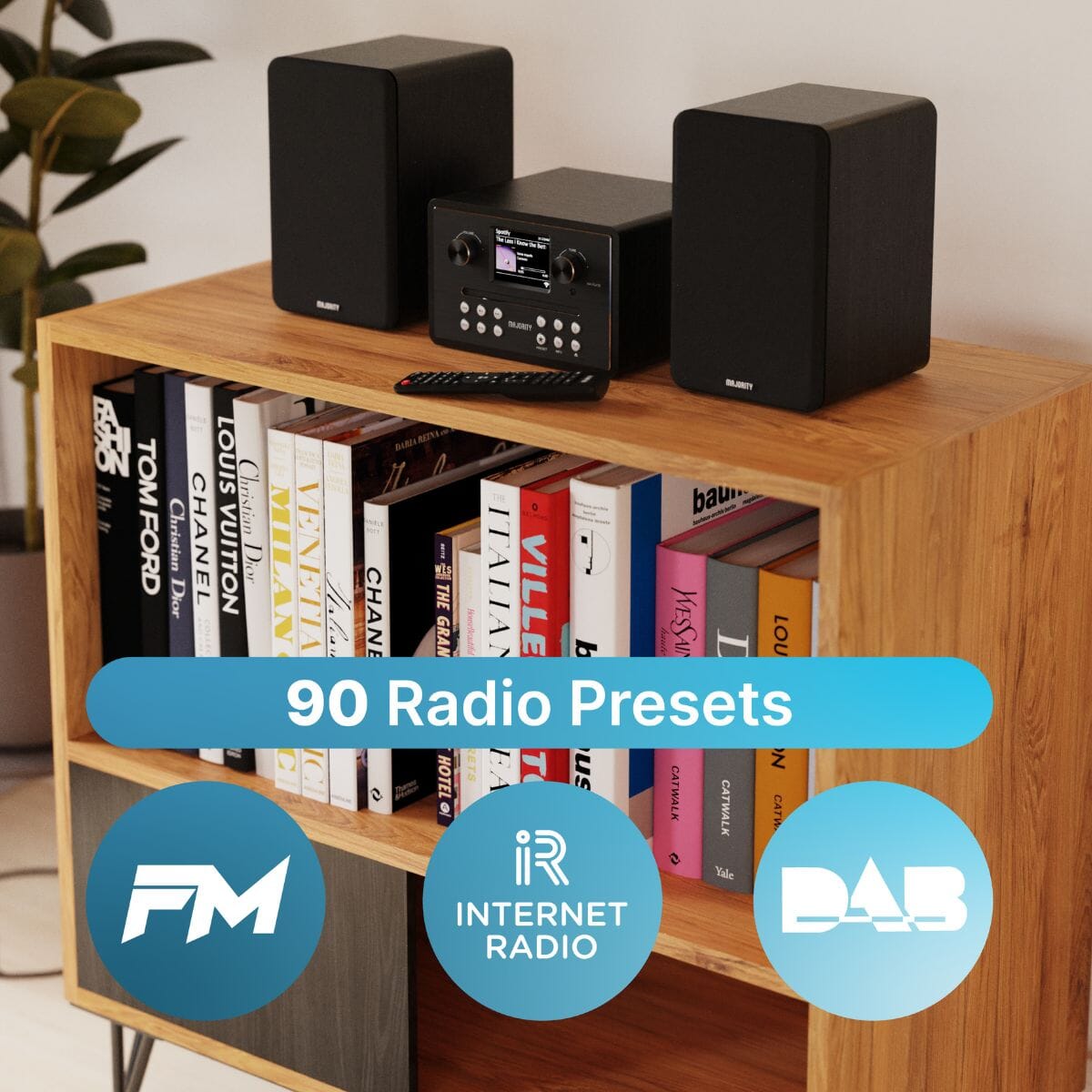 Majority Homerton Hi-Fi Internet Radio Music System - K&B Audio