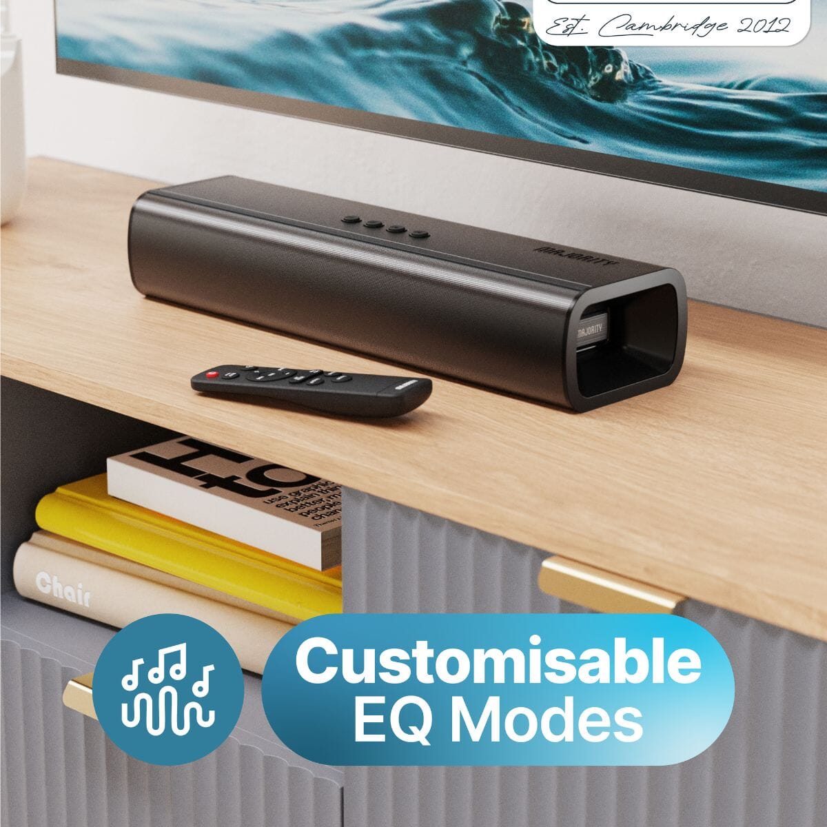 Majority Naga 40 Soundbar - 70W - Bluetooth, HDMI - K&B Audio