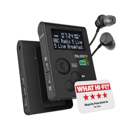 Majority Petersfield Go Portable DAB Radio Radios Majority 