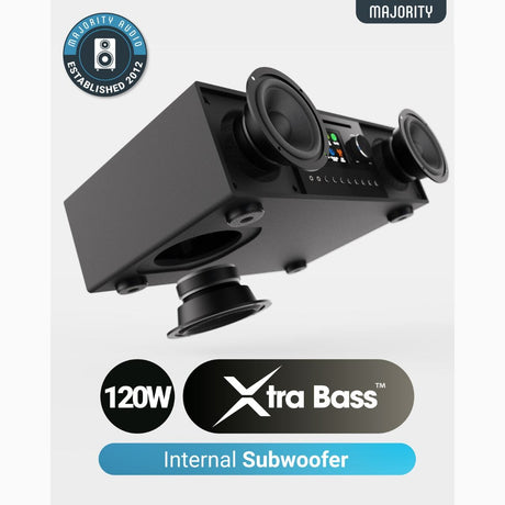 Majority Quadriga Internet Radio Music System with CD Player & Bluetooth - K&B Audio