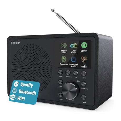 Majority Touro Compact Internet, DAB+ & FM Radio Music System Radios Majority 