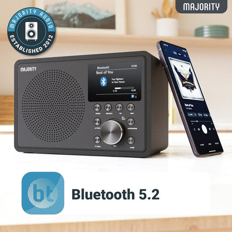 Majority Touro Compact Internet, DAB+ & FM Radio Music System Radios Majority 