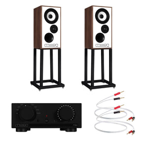 Mission 778X + 700 Bookshelf Speaker Bundle inc. Stands & Cables - K&B Audio