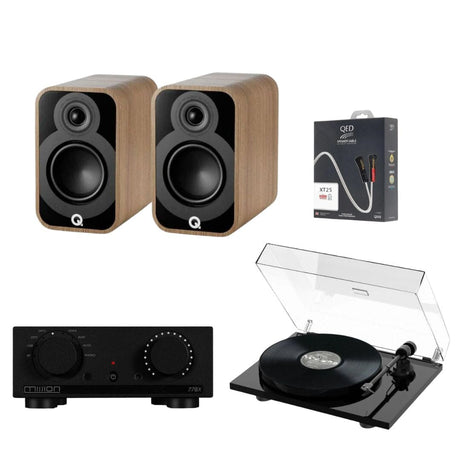 Mission 778X Amplifier, Pro-Ject E1 & Q Acoustics 5010 Bookshelf Speakers - K&B Audio