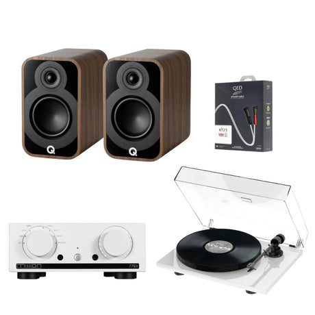 Mission 778X Amplifier, Pro-Ject E1 & Q Acoustics 5010 Bookshelf Speakers - K&B Audio