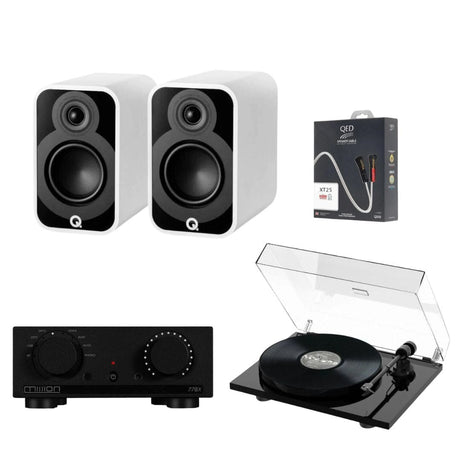 Mission 778X Amplifier, Pro-Ject E1 & Q Acoustics 5010 Bookshelf Speakers - K&B Audio