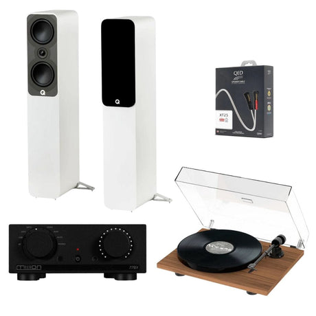 Mission 778X Amplifier, Pro-Ject E1 & Q Acoustics 5040 Floorstanding Speakers - K&B Audio