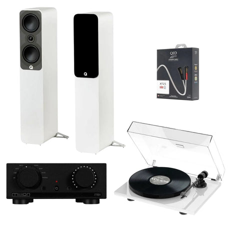 Mission 778X Amplifier, Pro-Ject E1 & Q Acoustics 5040 Floorstanding Speakers - K&B Audio