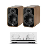 Mission 778X Amplifier + Q Acoustics 5010 HiFi Bookshelf 4" Speaker Bundle HiFi Systems Audiolab Silver Oak 