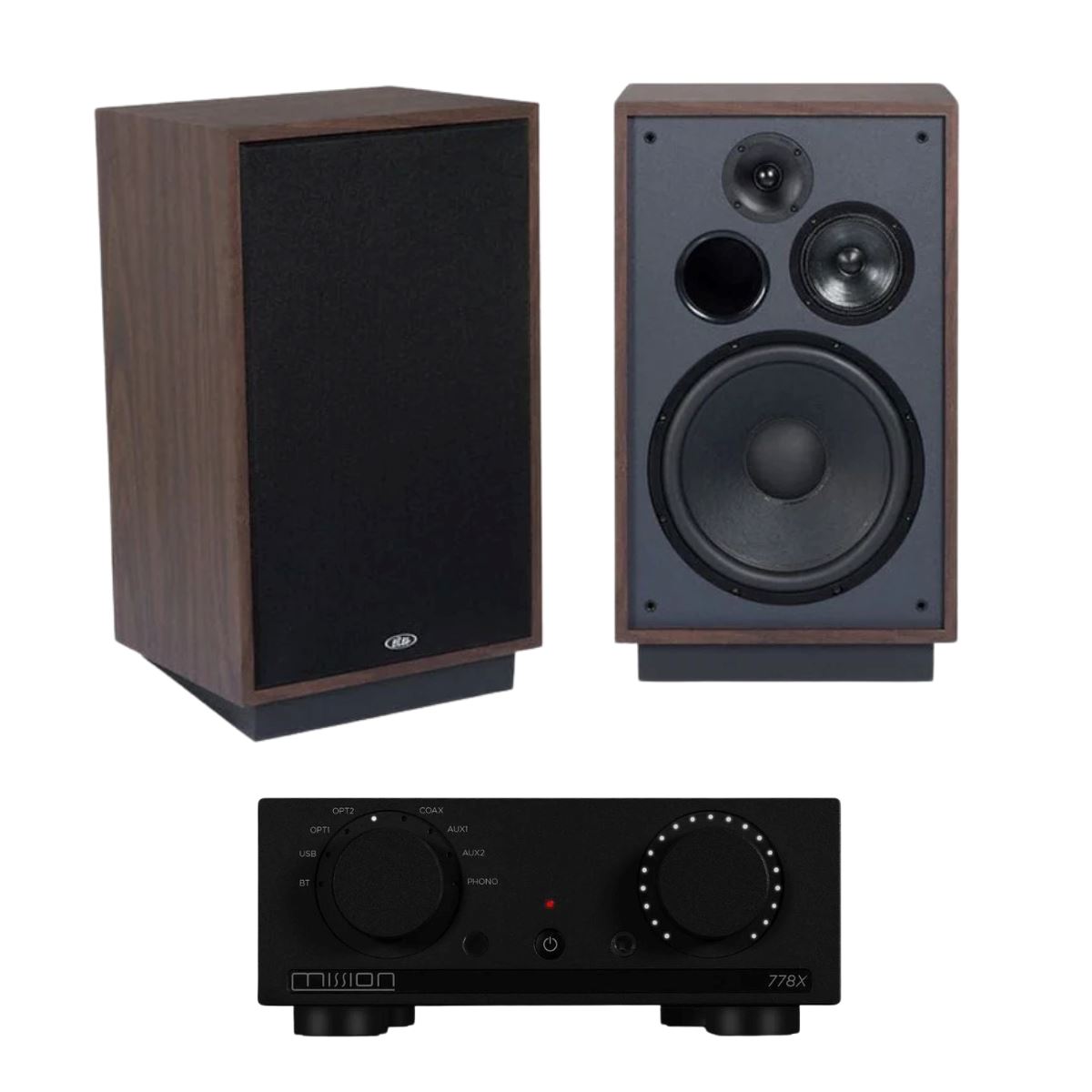 Mission 778X Amplifier + Eltax MTR1959 Floorstanding Speakers - K&B Audio