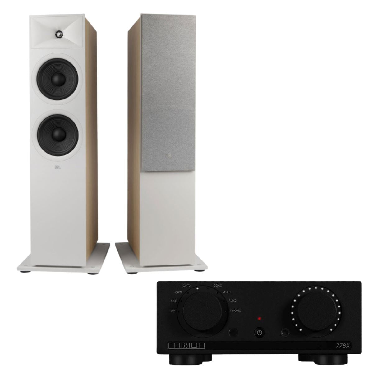 Mission 778X Integrated Amplifier JBL Stage 250F Floorstanding