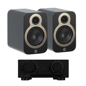 Mission 778X Amplifier + Q Acoustics 3020c Bookshelf Speakers - K&B Audio