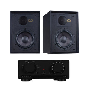 Mission 778X Amplifier + Wharfedale Denton 85 Bookshelf Speakers - K&B Audio