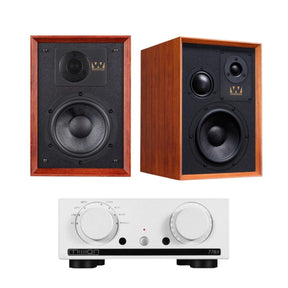 Mission 778X Amplifier + Wharfedale Denton 85 Bookshelf Speakers - K&B Audio