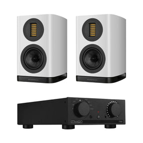 Mission 778X Amplifier + Wharfedale EVO 5.1 Bookshelf Speakers (Pair) - K&B Audio