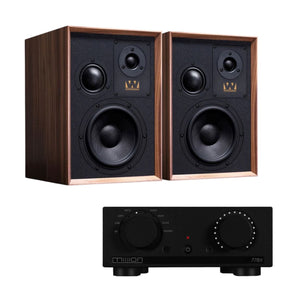Mission 778X Amplifier + Wharfedale Super Denton Bookshelf Speakers - K&B Audio