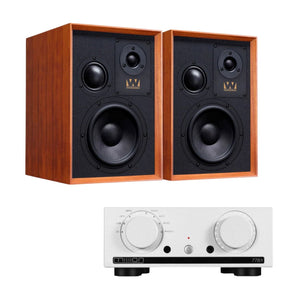 Mission 778X Amplifier + Wharfedale Super Denton Bookshelf Speakers - K&B Audio