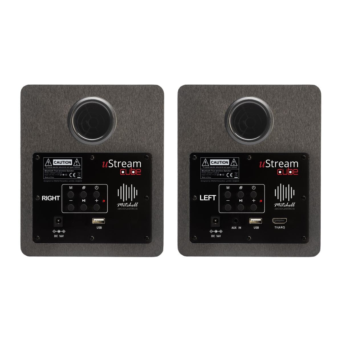 Mitchell Acoustics uStream Cube Wireless Bookshelf Speakers - K&B Audio