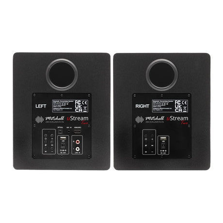 Mitchell Acoustics uStream Two Wireless Bookshelf Speakers Active Speakers Mitchell Acoustics 